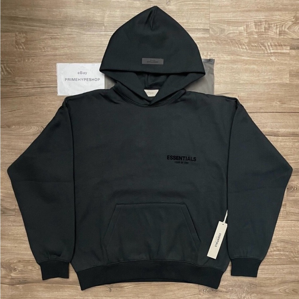 Essentials Charcoal Hoodie for Men